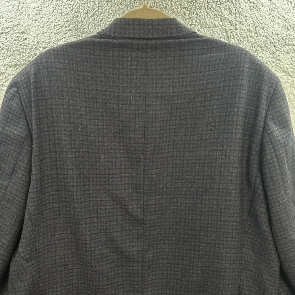 Jack Victor Gibson SPJ Men's 46R 100% Wool Blue Plaid Sport Coat Blazer Canada